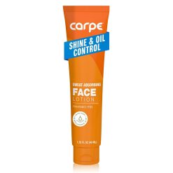 Carpe Sweat Absorbing Face Lotion for Oily Skin. Fragrance Free - 1.35 oz | Sweat-Absorbing Mattifying Face Lotion for Oily Skin.